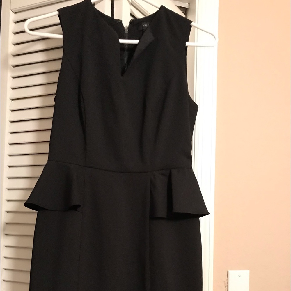 Black peplum dress size xs